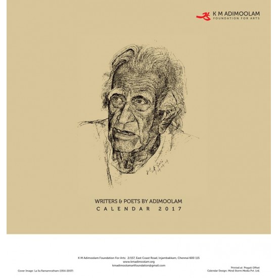 WRITERS & POETS BY ADIMOOLAM CALENDAR-2017 WRITERS & POETS BY ADIMOOLAM CALENDAR-2017